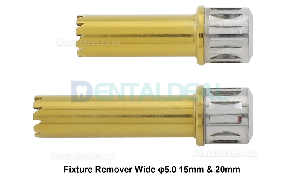 Dental Implant Fixture Removal Set with Remover Screw, Torque Wrench and Ratchet